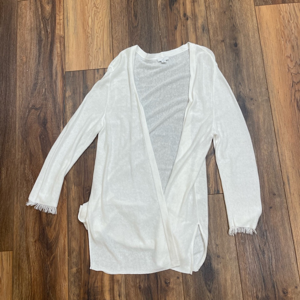 J Jill Cream Knit lightweight Sweater